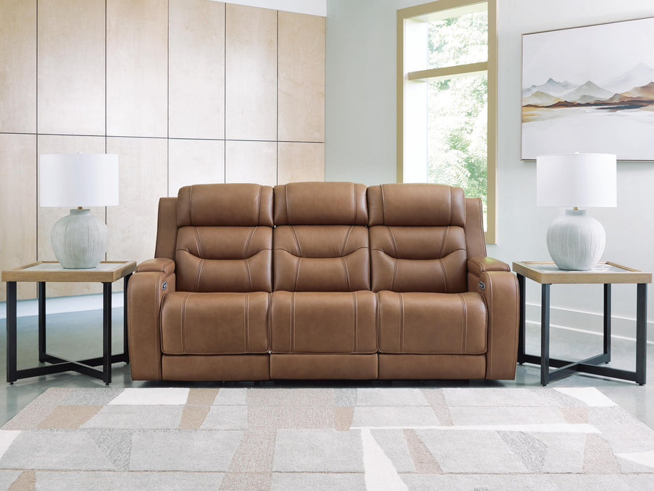 Knightington Power Reclining Sofa with Audio Seating