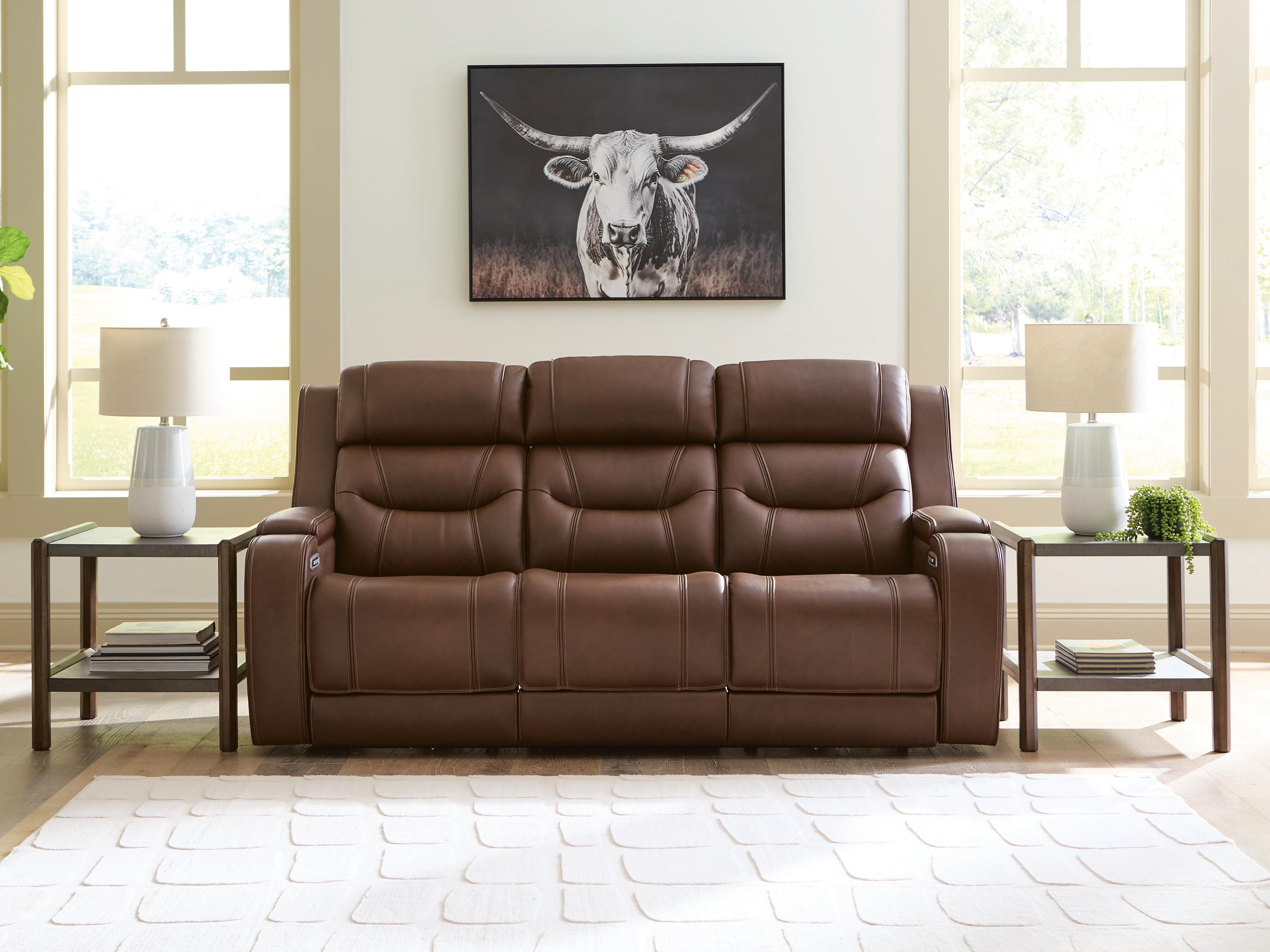 Knightington Power Reclining Sofa with Audio Seating