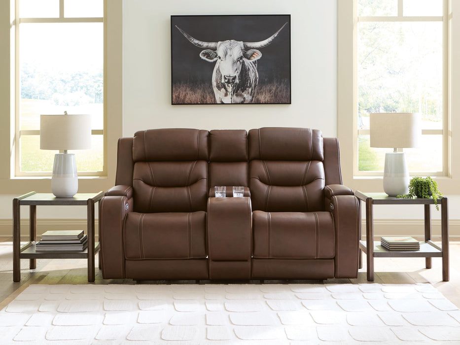 Knightington Power Reclining Loveseat with Audio Seating