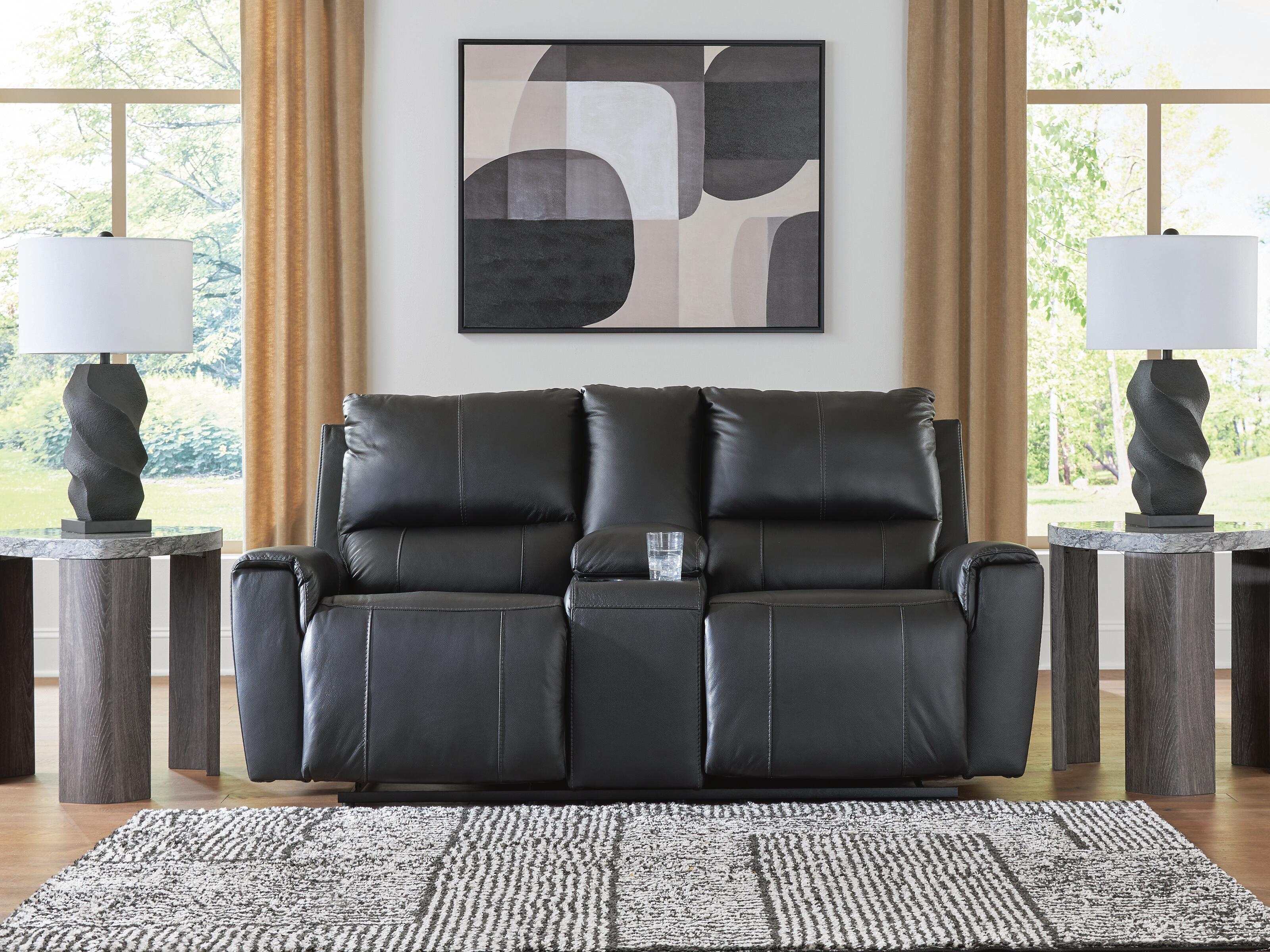 Glossmore Reclining Loveseat with Console
