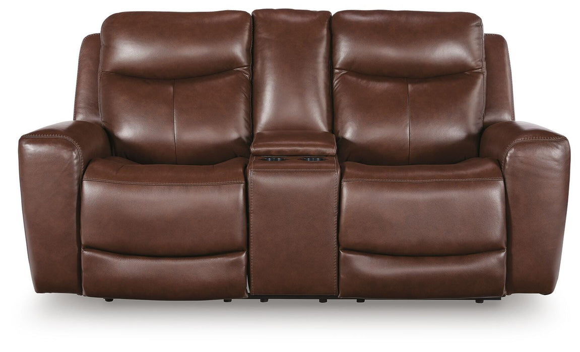 Bexhurst Power Reclining Loveseat with Console