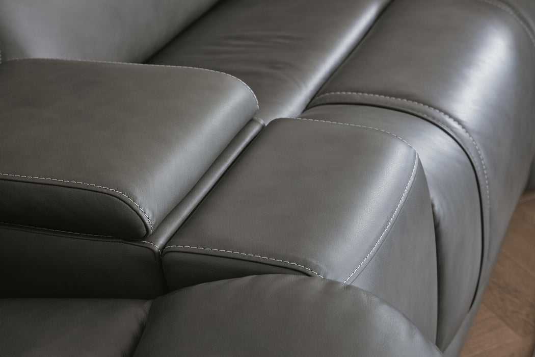 5Z - Pittson 3-Piece Power Reclining Sectional Loveseat with Console - image 5