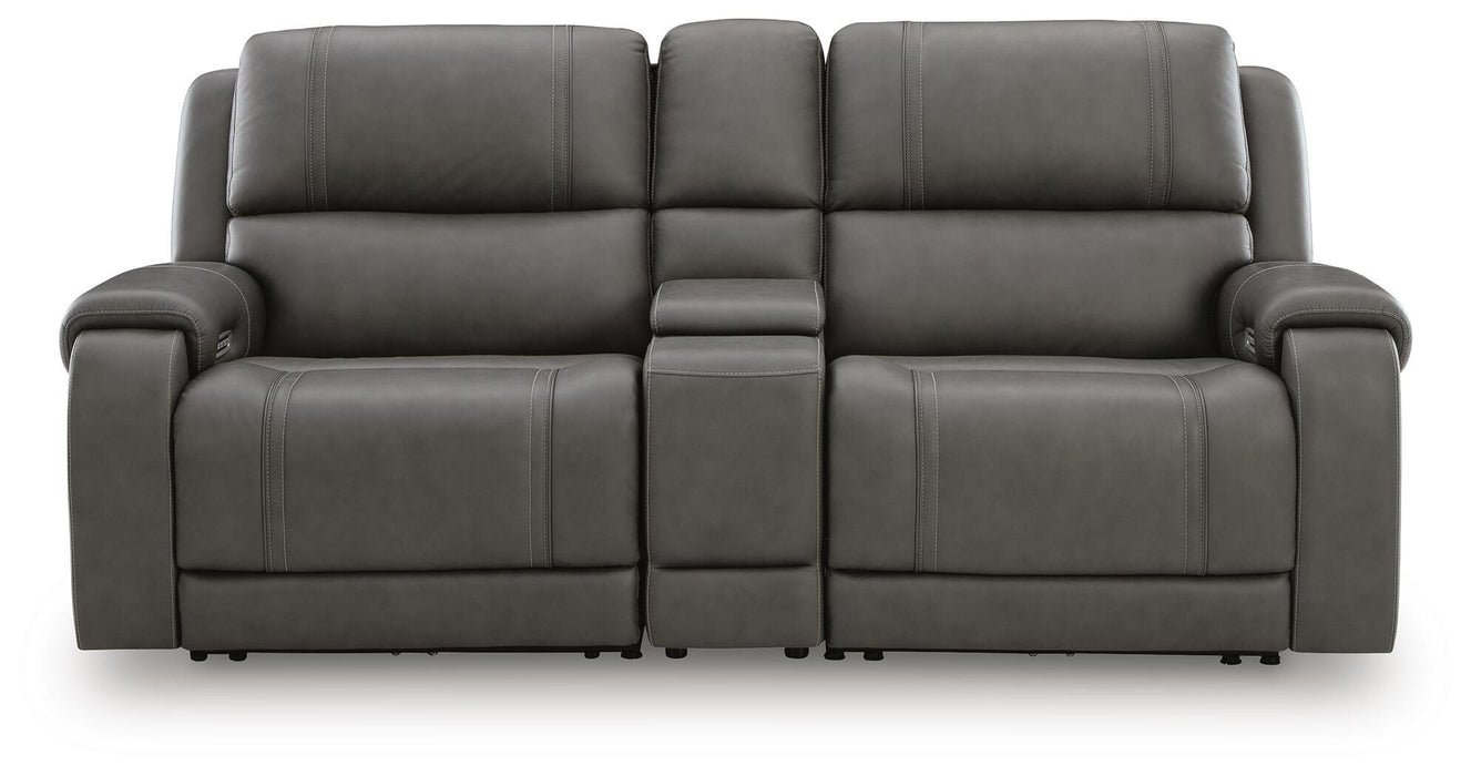 5Z - Pittson 3-Piece Power Reclining Sectional Loveseat with Console - image 1