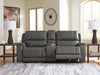 5Z - Pittson 3-Piece Power Reclining Sectional Loveseat with Console - image 3
