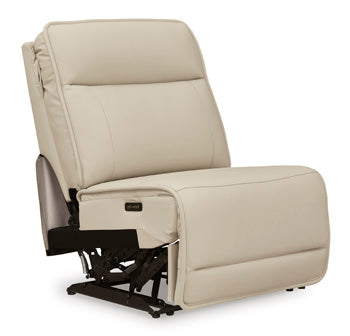Double Deal 2-Piece Power Reclining Loveseat Sectional - Brown/Beige