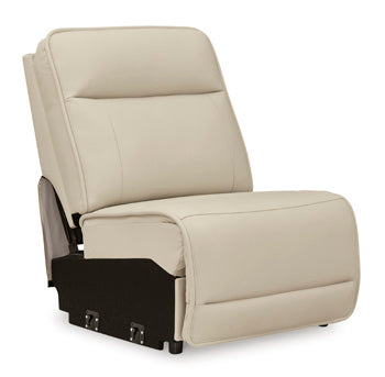 Double Deal 2-Piece Power Reclining Loveseat Sectional - Brown/Beige