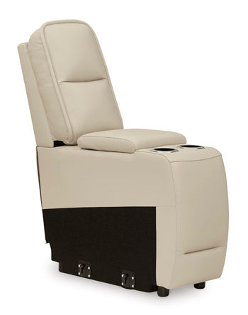 Double Deal 2-Piece Power Reclining Loveseat Sectional - Brown/Beige