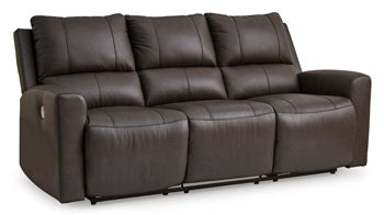 Boxmere Power Recliner - Black/Gray