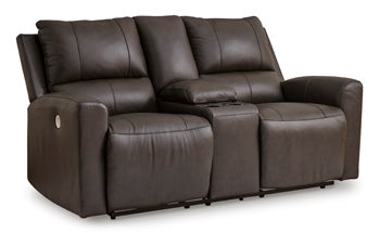 Boxmere Power Recliner - Black/Gray