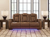 Gruaro Power Reclining Sofa - Amber