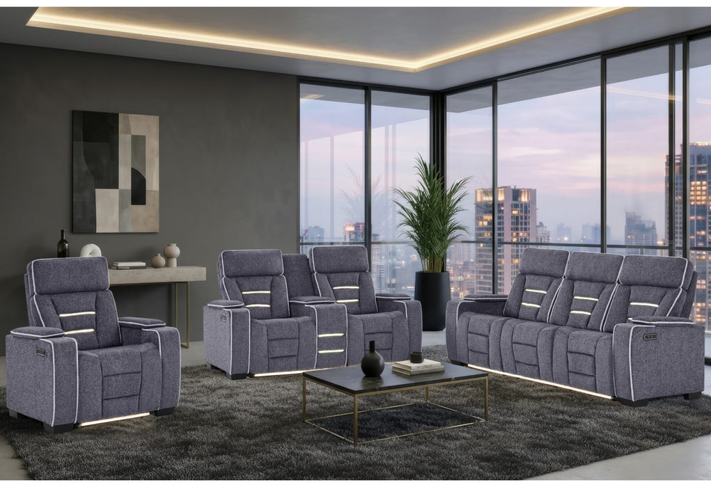 U1895 Reclining Sofa - Grey