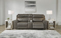 Roman Power Reclining Loveseat with Console