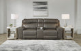 Roman Power Reclining Loveseat with Console