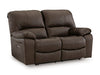 Leesworth Power Recliner - Brown/Beige