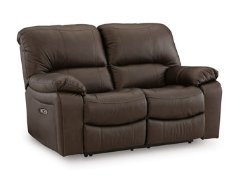 Leesworth Power Recliner - Brown/Beige
