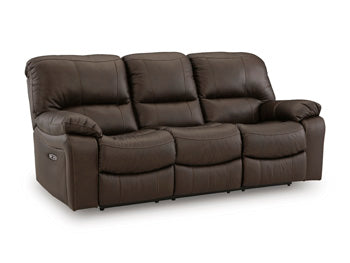 Leesworth Power Recliner - Brown/Beige