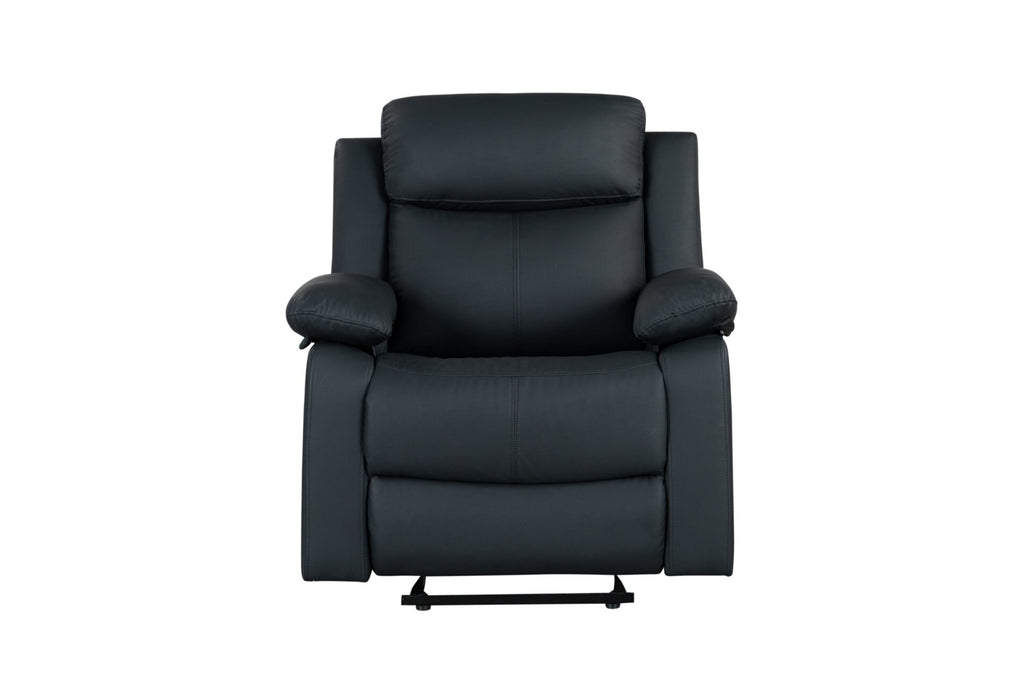 U6026 Glider Recliner - Black PU 72A