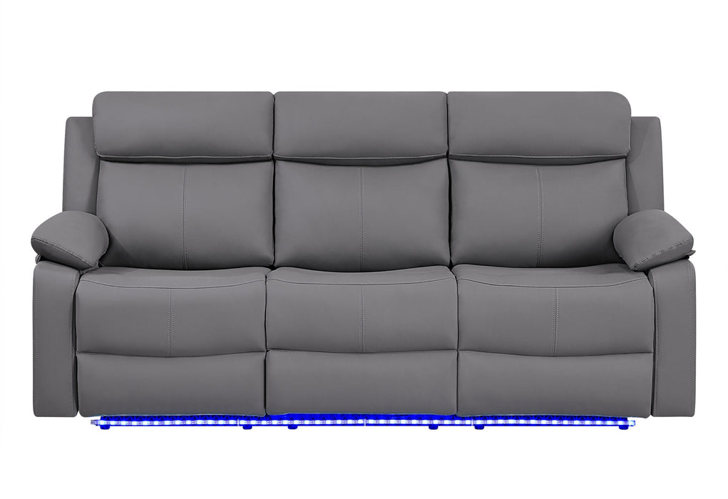U6026 Right Side Facing Sectional - Grey PU 46A