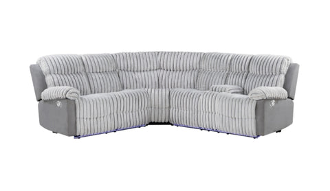 Loveseat reclinable con consola con brazo derecho U6028