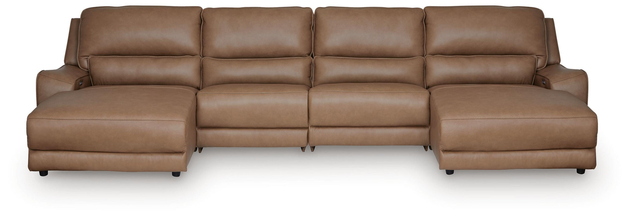 DeepWakes 4-Piece Reclining Sectional with Double Chaise