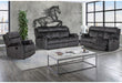 U7303 Reclining Sofa/Console Reclining Loveseat - Domino Granite