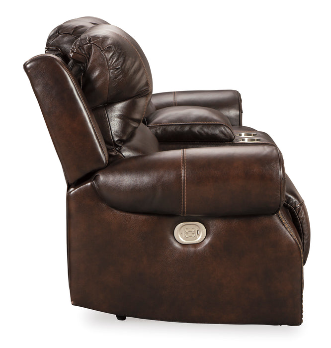 Buncrana Power Reclining Loveseat with Console