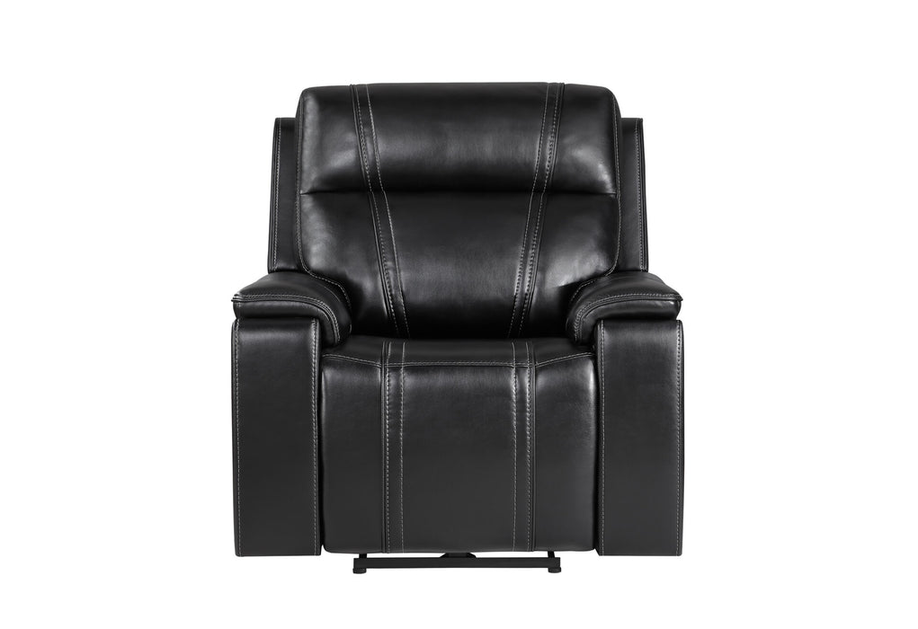 U8880 Power Recliner - Black Leather