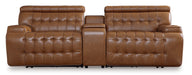 Temmpton 3-Piece Power Reclining Sectional Loveseat with Console