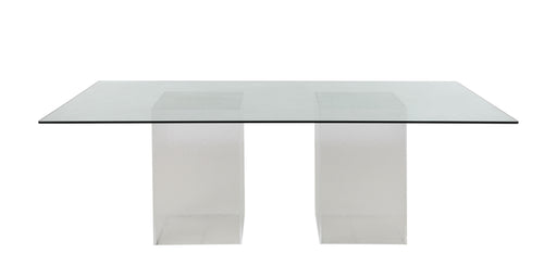 Contemporary 72" Rectangular Glass Dining Table VALERIE-DT-RCT-4272