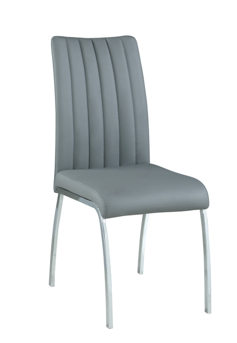 Channel-Back Side Chair - 2 per box VANESSA-SC-GRY