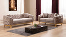 Vanessa Living Room Set – Vanessa 2 Pc Living Room Set in Taupe - C by Galaxy Home Furnishings