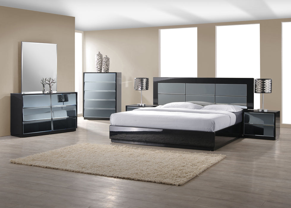 Contemporary Queen Size Bed VENICE-BED-QUEEN