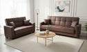 Veranda Brown Pu Living Room Set