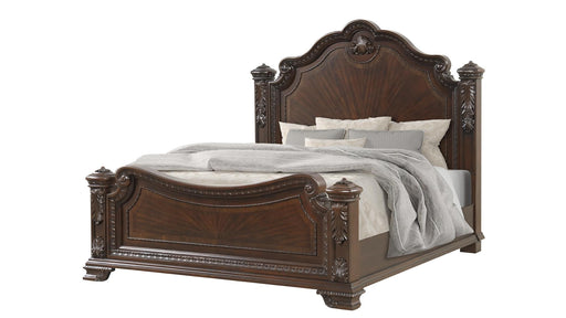 Vintage Bed – Vintage King Bed in Walnut by Galaxy Home Furnishings