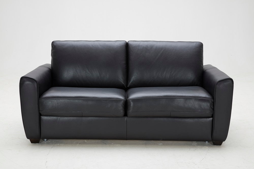 Ventura Sofa Bed in Black Leather 18232