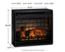 Entertainment Accessories Electric Infrared Fireplace Insert - image 5