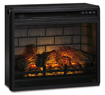 Entertainment Accessories Electric Fireplace Insert - Black/Gray