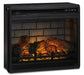 Entertainment Accessories Electric Fireplace Insert - Black/Gray