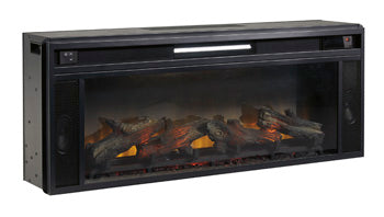 Entertainment Accessories Electric Fireplace Insert - Black/Gray