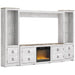 Willowton 4-Piece Entertainment Center with Electric Fireplace