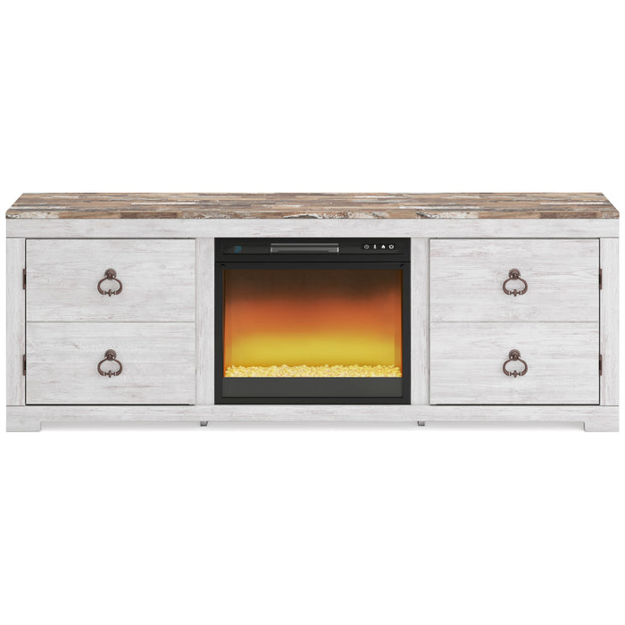 Willowton TV Stand with Electric Fireplace