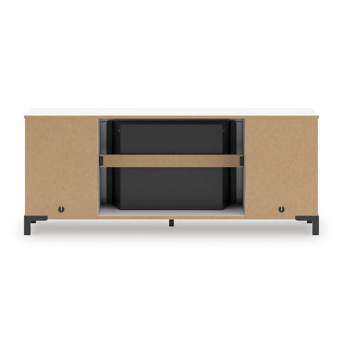 Brollevi 60" TV Stand with Electric Fireplace