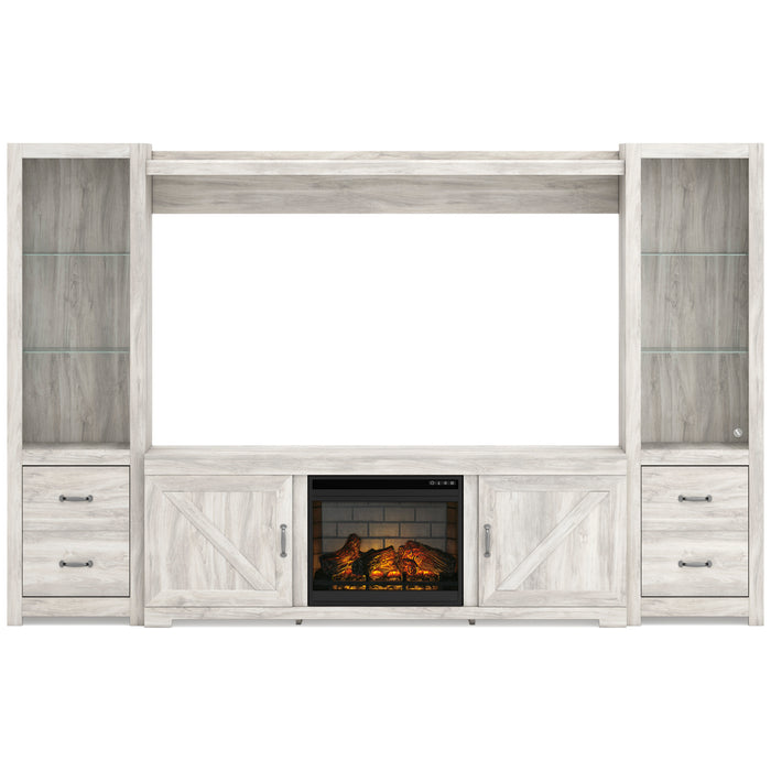 Bellaby 4-Piece Entertainment Center with Electric Fireplace