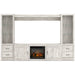 Bellaby 4-Piece Entertainment Center with Electric Fireplace