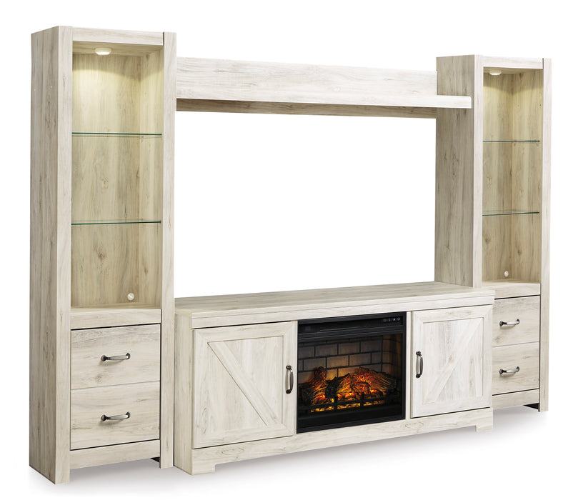 Bellaby 4-Piece Entertainment Center with Electric Fireplace