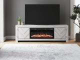 Cayboni 71" TV Stand with Electric Fireplace