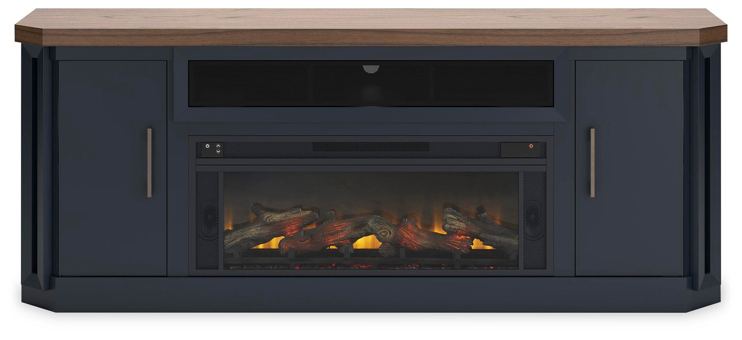 Landocken 83" TV Stand with Electric Fireplace