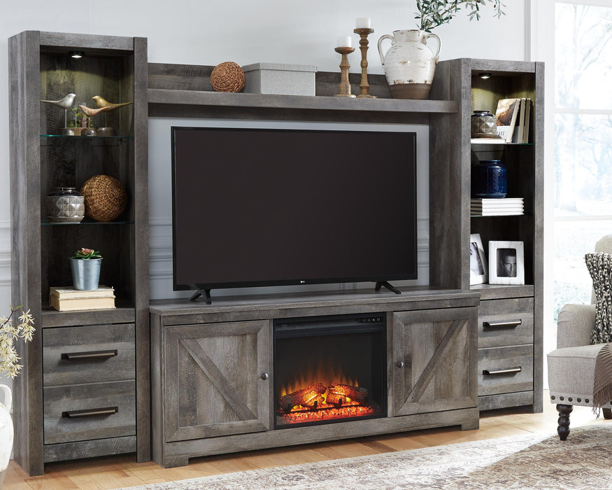 Wynnlow 4-Piece Entertainment Center with Electric Fireplace