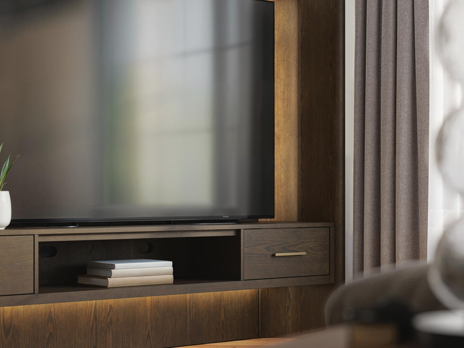 Darimore TV Wall Console - Burnished Brown