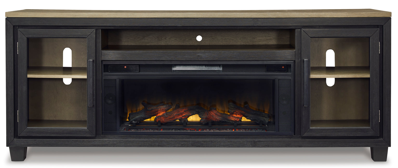 Foyland 83" TV Stand with Electric Fireplace